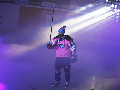 Michal Handzuš počas hokejovej exhibície All Star Legendy 2024 Tím východ - Tím západ v Steel Aréne v Košiciach