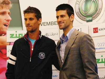 Martin Kližan a Novak Djokovič