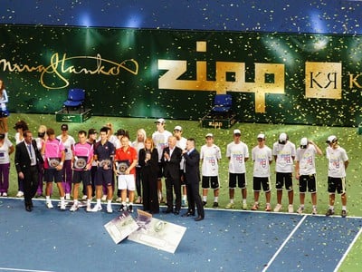 Záver exhibície Tennis Classic 2012