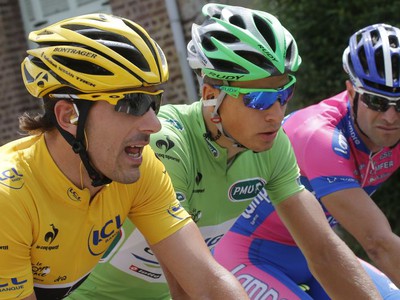Fabian Cancellara, Peter Sagan a Alessandro Petacchi 