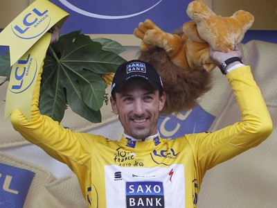 Fabian Cancellara v žltom drese