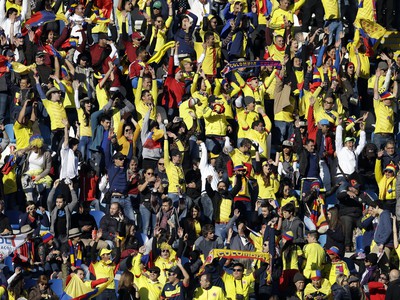 Polícia kontrolovala kolumbijských fanúšikov: