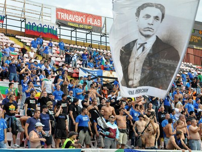 Fanúšikovia Levski počas zápasu