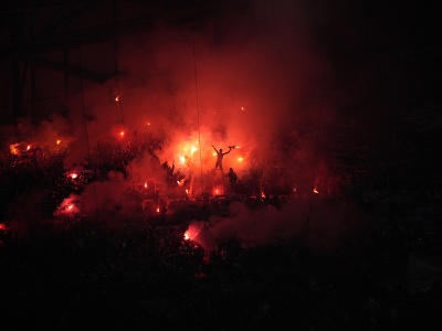 Fanúšikovia Marseille v štvrťfinálovom