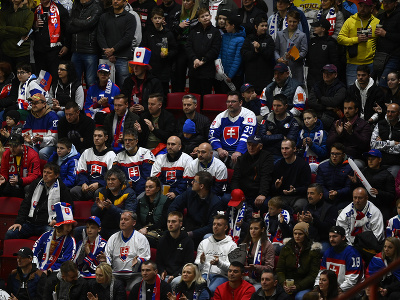 Na snímke fanúšikovia v prípravnom zápase pred MS 2024 v hokeji Slovensko - Česko