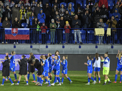 Futbalistky Slovenska sa tešia
