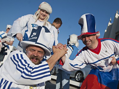 Fanúšikovia pred zápasom Slovensko - Fínsko
