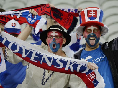 Slovenskí fanúšikovia tesne pred