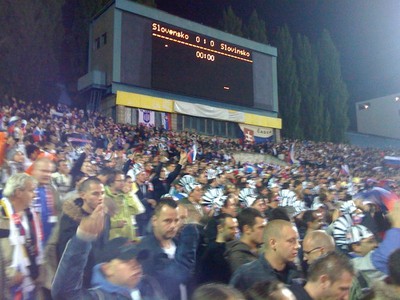 Fanúšikovia SR pred zápasom