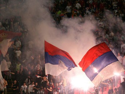 Srbskí fanúšikovia sú mimoriadne