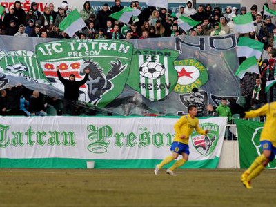 Fanúškovia domácich FC Tatran