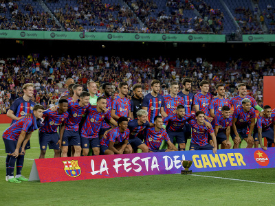 Na snímke hráči FC Barcelona