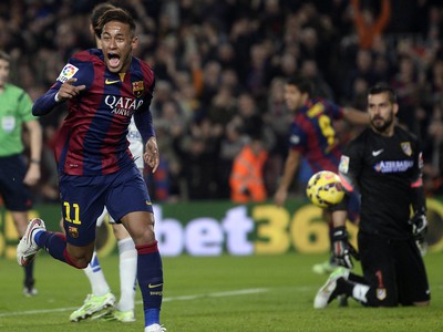 Neymar a jeho gólová radosť