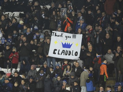 Ďakovné transparenty pre Claudia Ranieriho