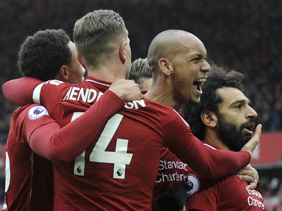 Radosť hráčov Liverpoolu