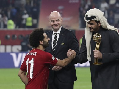 Mohamed Salah na slávnostnom ceremoniáli