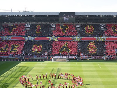Na snímke fanúšikovia FC Spartak Trnava
