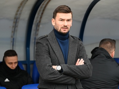 Na snímke tréner Spartaka Michal Gašparík
