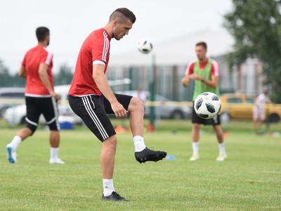Kapitán FC Spartak Trnava Lukáš Greššák počas prvého tréningu v letnej príprave