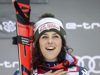 Talianska lyžiarka Federica Brignoneová triumfovala v nedeľnom super-G