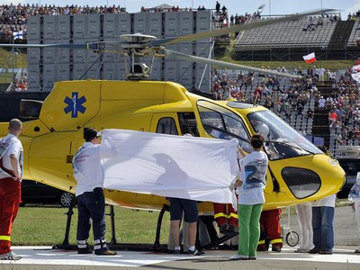 Felipe Massa počas prevozu