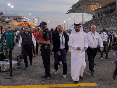 Predseda FIA Muhamad Sulajím na Veľkej cene Bahrajnu F1