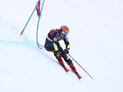 Filip Zubčić počas obrovského slalomu v Lenzerheide