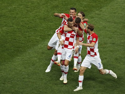 Radosť futbalistov Chorvátska 
