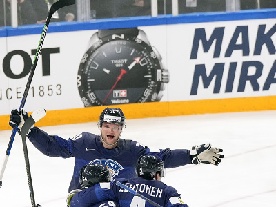 Radosť hokejistov Fínska