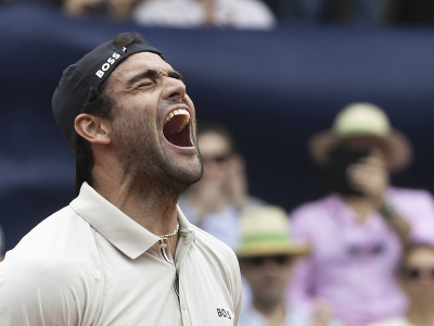 Matteo Berrettini a jeho víťazná radosť