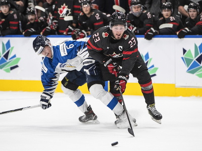 Momentka z finále Kanada - Fínsko