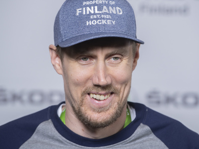 Na snímke útočník fínskej hokejovej reprezentácie Marko Anttila počas brífingu pred štvrtkovým štvrťfinálovým zápasom proti Slovensku na 85. majstrovstvách sveta v ľadovom hokeji v Tampere
