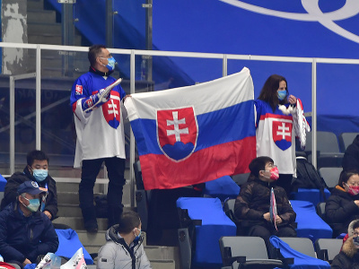 Slovesnkí fanúšikovia počas semifinálového duelu s Fínskom