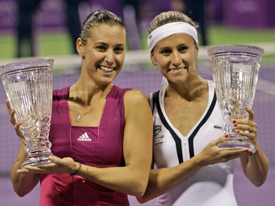 Flavia Pennettová a Gisela