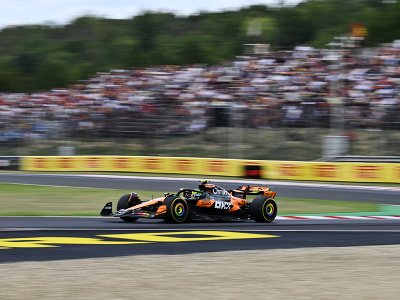 Lando Norris na prvom tréningu VC Maďarska