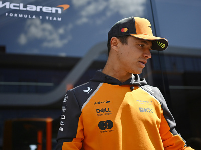 Lando Norris na prvom tréningu VC Maďarska