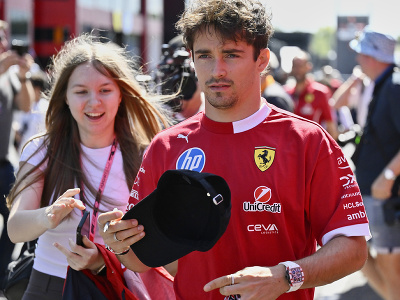 Charles Leclerc na prvom tréningu VC Maďarska
