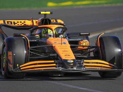 Lando Norris z McLarenu počas kvalifikácie na VC Austrálie