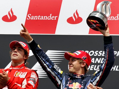 Fernando Alonso a Sebastian Vettel po VC Nemecka