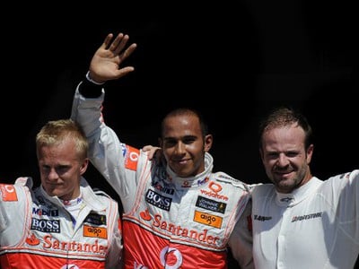 Lewis Hamilton po získaní