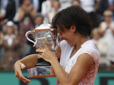 Francesca Schiavone s trofejou