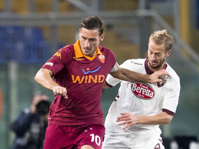 Francesco Totti a Migjen Xhevat Basha