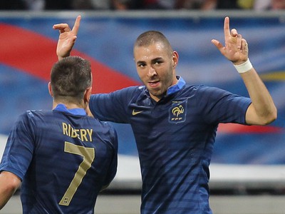 Franck Ribery a Karim Benzema
