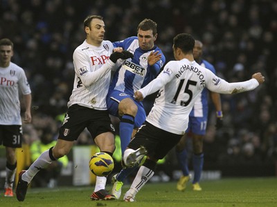 Dimitar Berbatov, James McArthur a Kieran Richardson