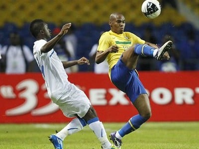 Momentka zo zápasu Gabon