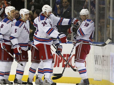 Radosť hráčov NY Rangers