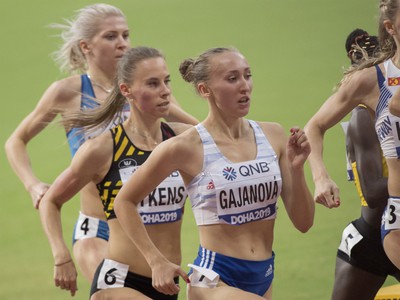 Gabriela Gajanová počas behu