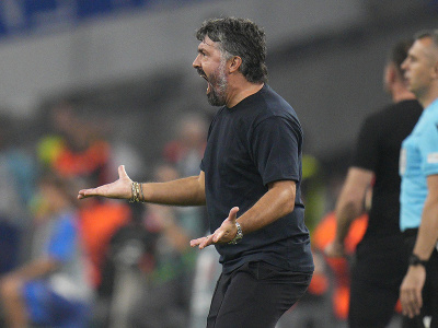 Tréner Gennaro Gattuso reaguje