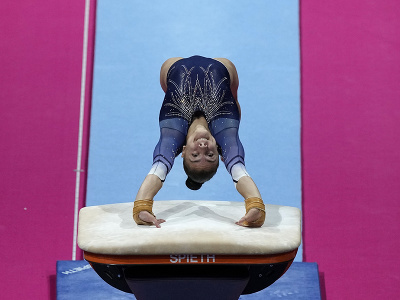 Bulharská gymnastka Valentina Georgievaová sa škaredo zranila