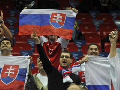 Slovenskí fanúšikovia na tribúnach